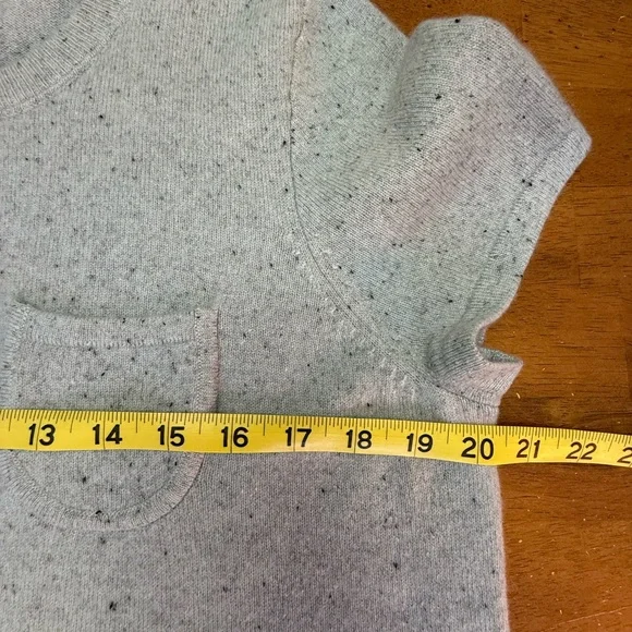 Madewell Cashmere Light Blue Tee L - Picture 3 of 4